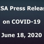 CISA Press Release on COVID-19; June 18, 2020
